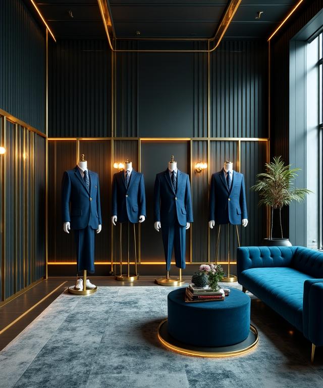 Art Deco styled fashion atelier in New York