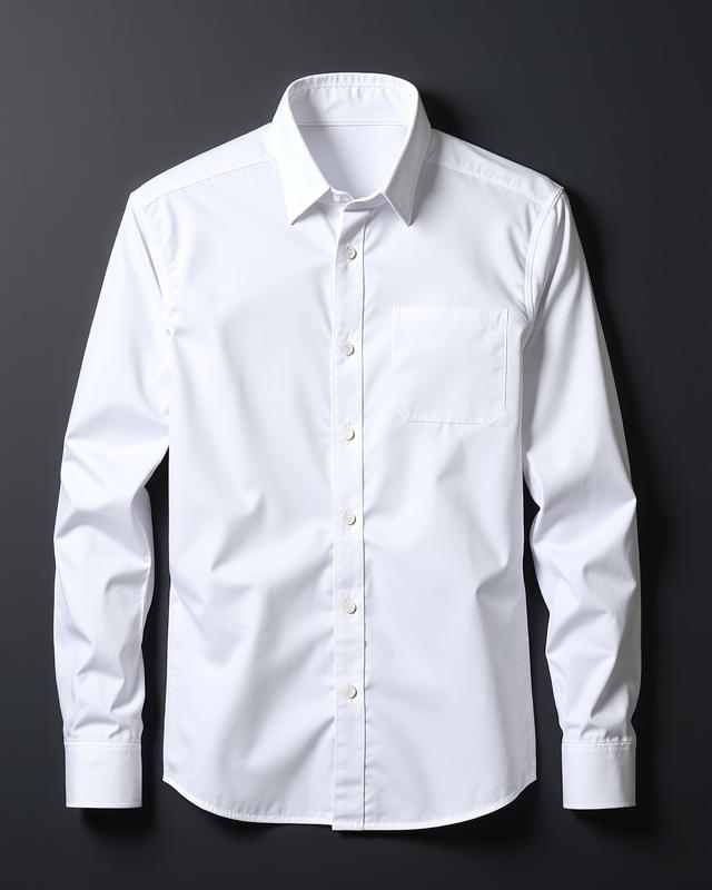 Sharp white organic cotton shirt